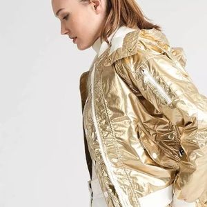 NWT Burton x L.A.M.B. Gold Cherry Bomber